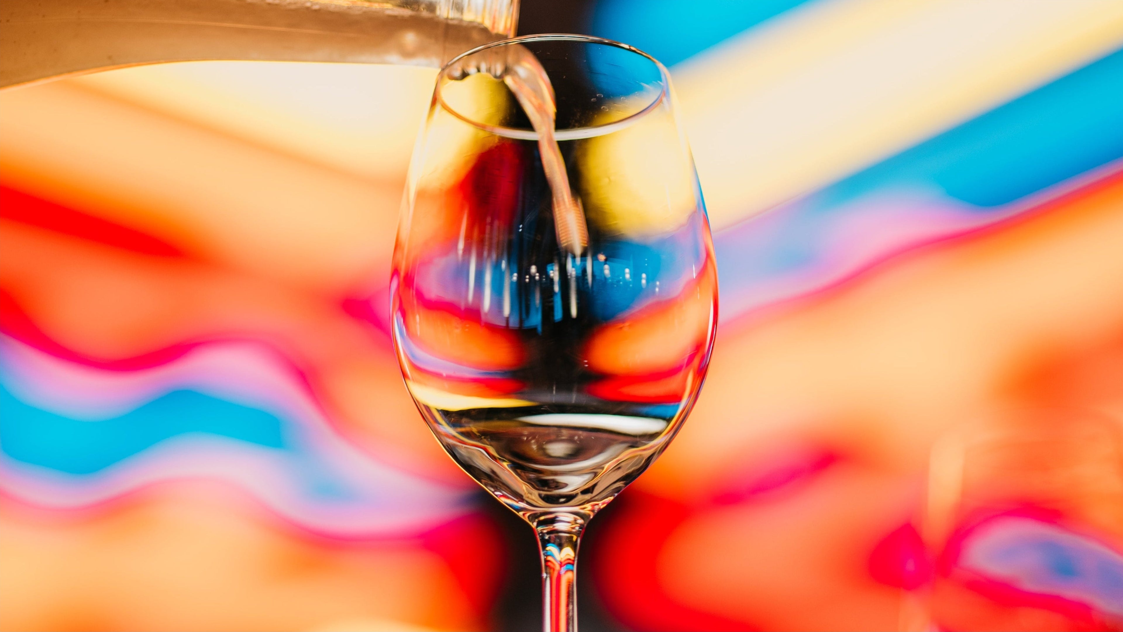 Polish wine being poured into a glass at a Grape & Grono wine event in Berlin